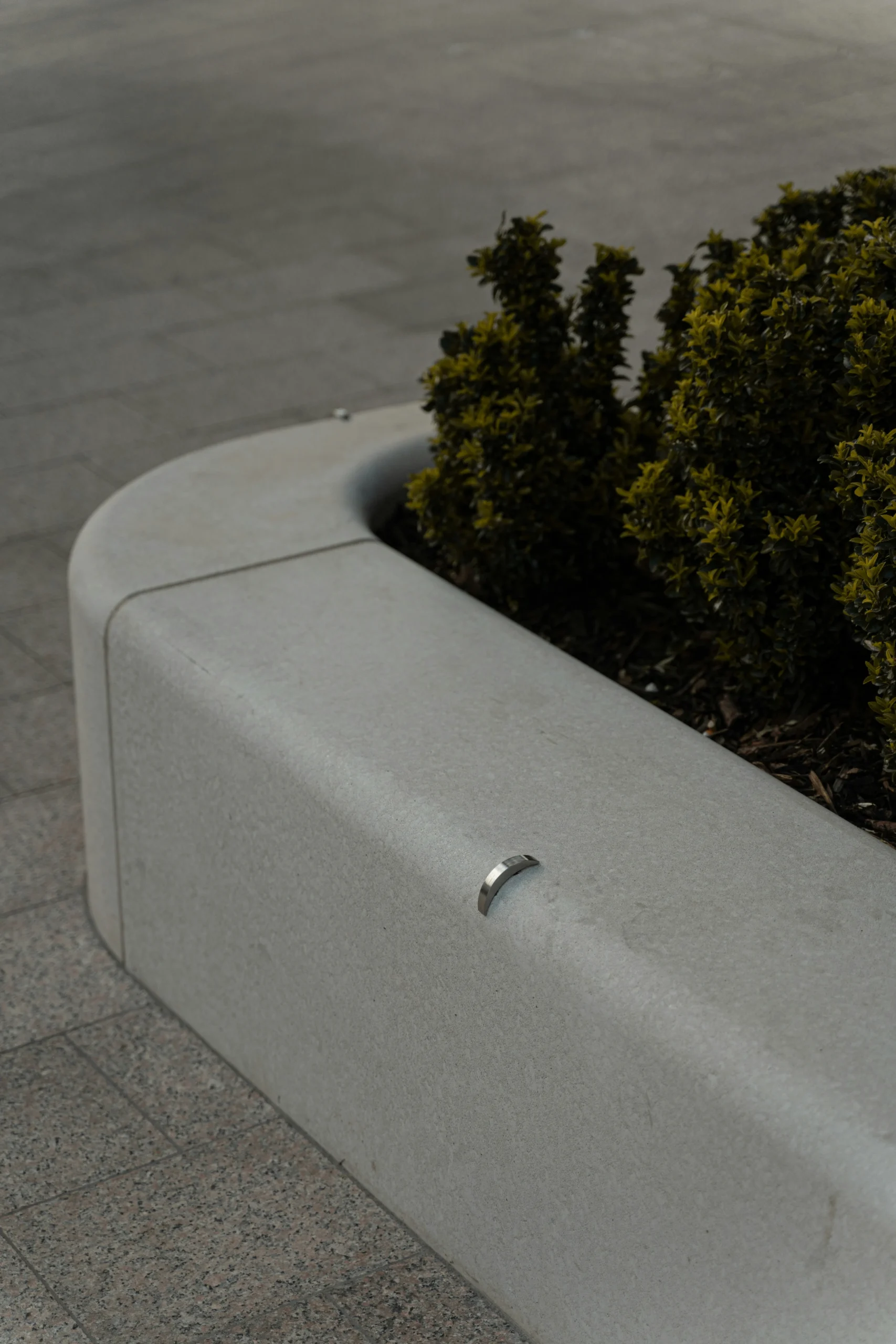 Concrete dining table and bench