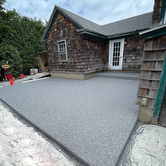 Thick protective coating on garage floor