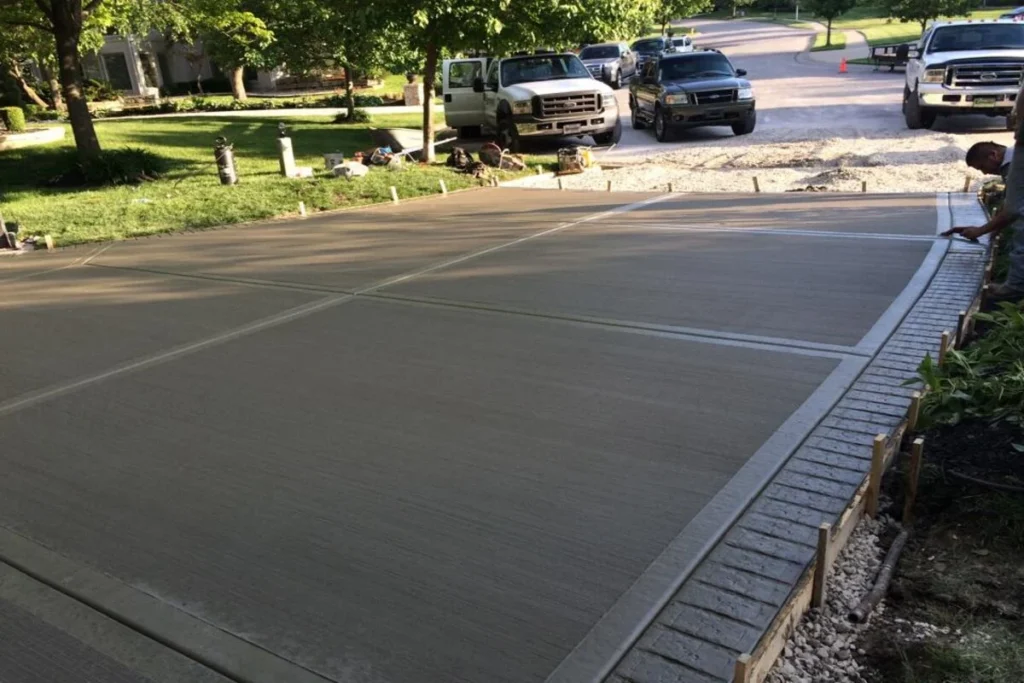 Drive on New Concrete
