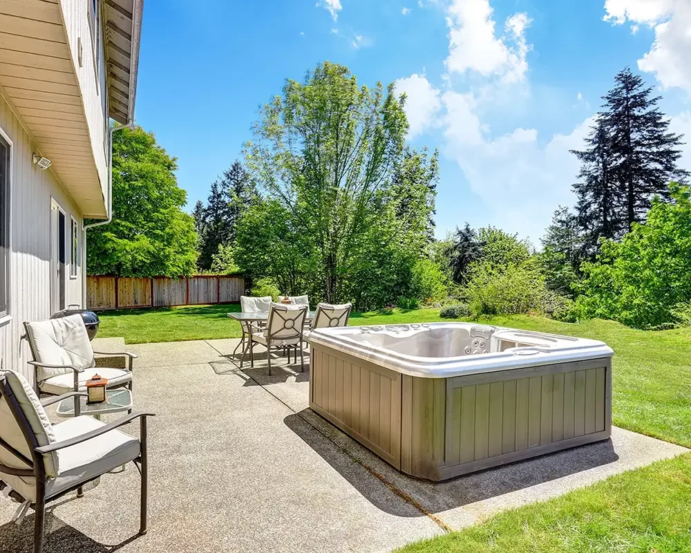 Hot Tub Concrete Pad
