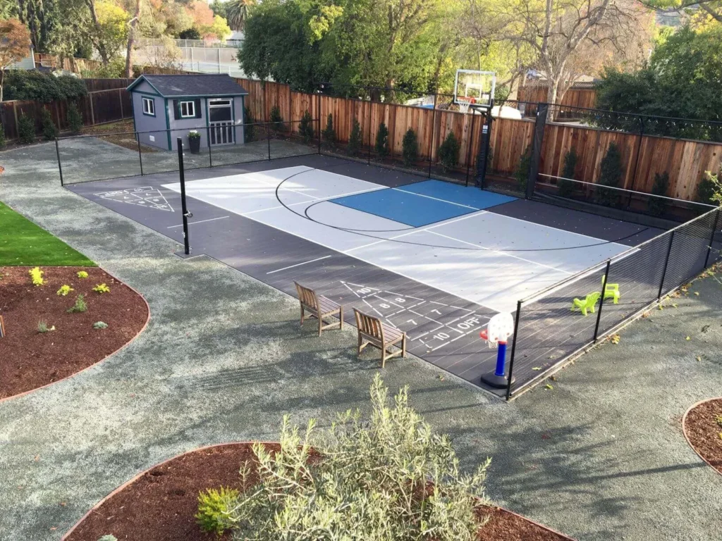 Backyard Sport Court in Calgary