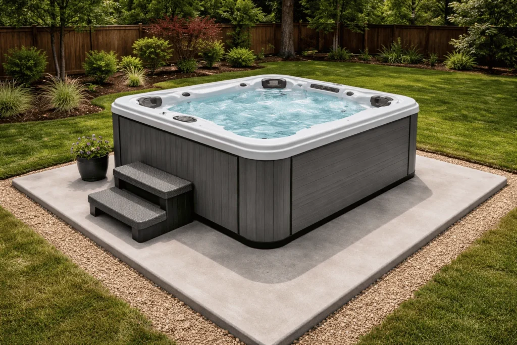 Hot Tub Pad in Calgary
